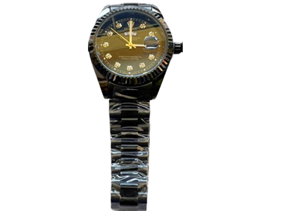 Montre rolex on sale noir homme